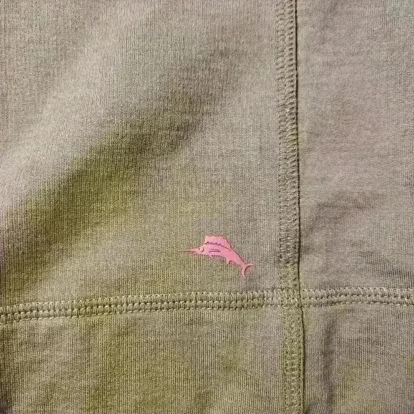 Tommy Bahama Men's Snap Front Mock Neck, Chocolate Brown Size XXL - Picture 4 of 7